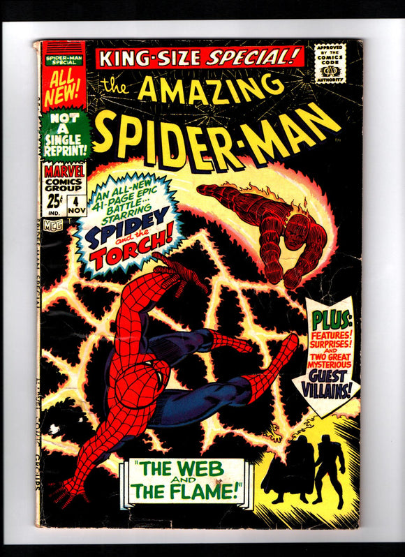 AMAZING SPIDER-MAN ANNUAL #4 (1967) GVG/VG-