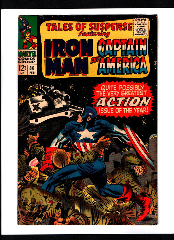 TALES OF SUSPENSE #86 (1967) VF/VF+