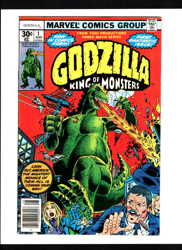 GODZILLA #1 (MARVEL 1977) NM-