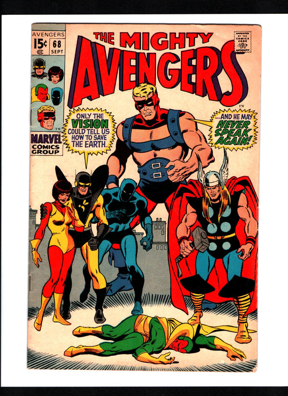 AVENGERS #68 (1969) FN+/FNVF