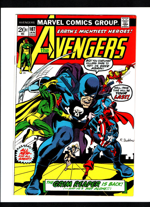 AVENGERS #107 (1973) VF+/VFNM
