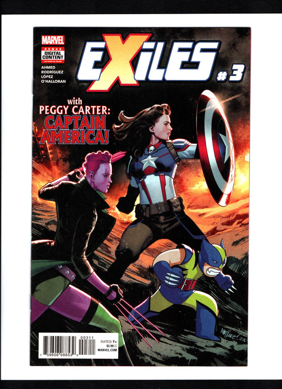 EXILES #3 (2018) 1ST APPEARANCE OF PEGGY CARTER AS CAPTAIN AMERICA NM-