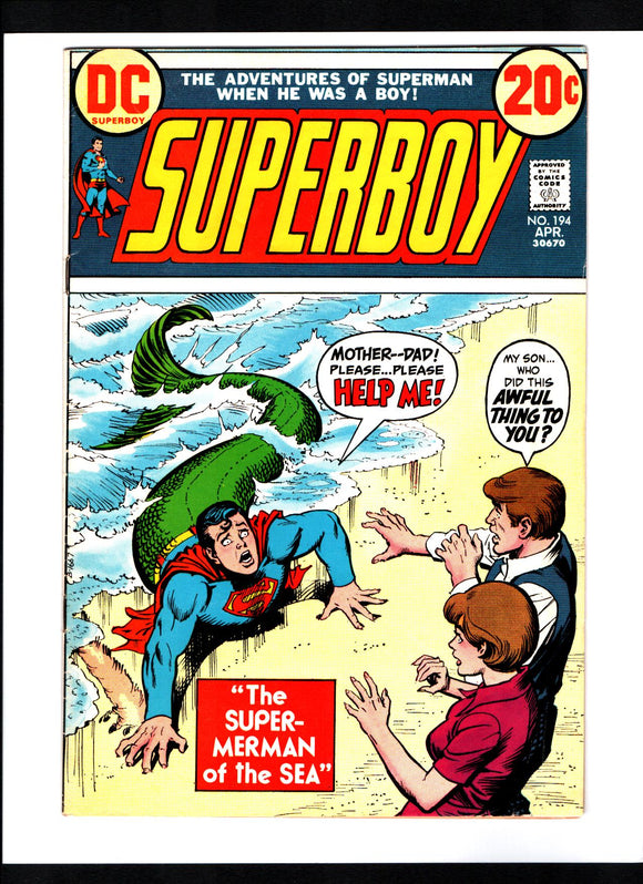 SUPERBOY #194 (1973) FNVF/VF-