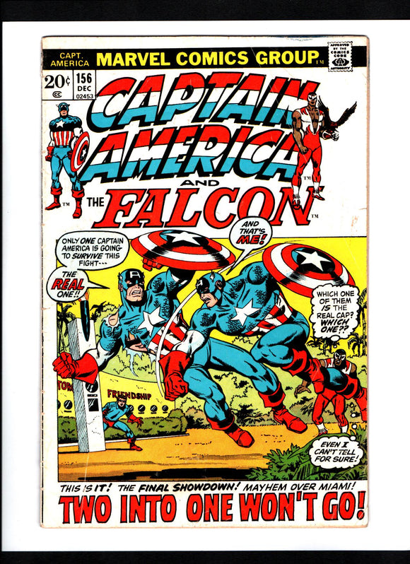 CAPTAIN AMERICA #156 (1972) VG/VG+