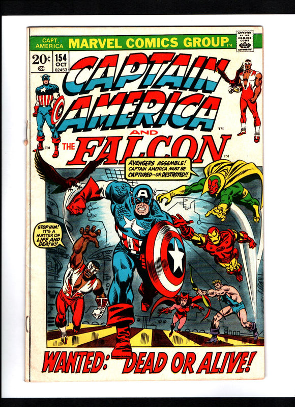 CAPTAIN AMERICA #154 (1972) VF-/VF