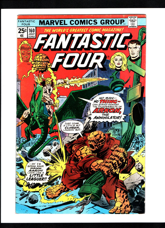 FANTASTIC FOUR #160 (1975) 1ST APPEARANCE OF ALBERT DEVOOR VGFN/FN-