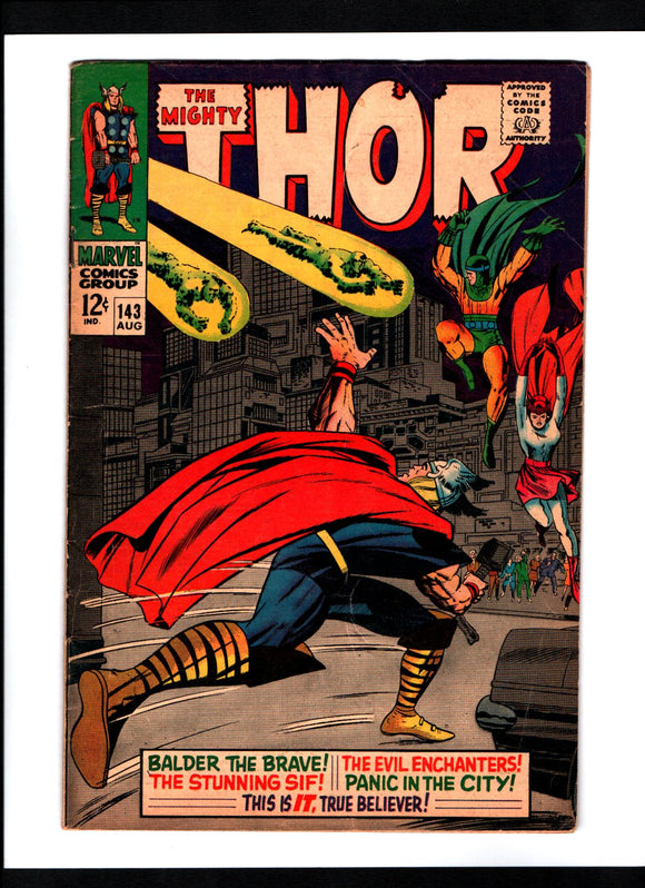 THOR #143 (1967) FN-/FN