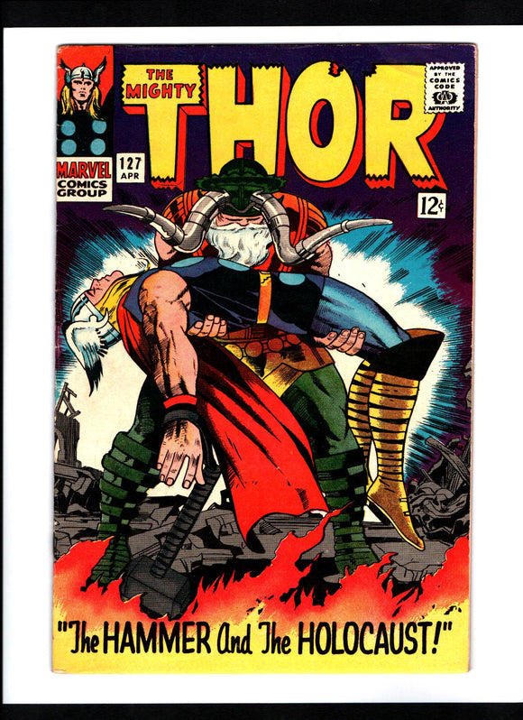 THOR #127 (1966) 1ST APPEARANCE OF PLUTO & HIPPOLYTA; 1ST CAMEO APPEARANCE OF MIDGARD SERPENT VF-/VF