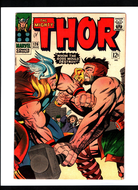 THOR #126 (1966) FIRST ISSUE OF THOR TITLED SERIES VGFN/FN-
