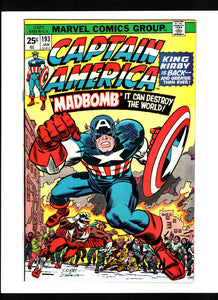 CAPTAIN AMERICA #193 (1976) VF+/VFNM 1ST ISSUE OF JACK KIRBY'S SECOND RUN ON THE TITLE