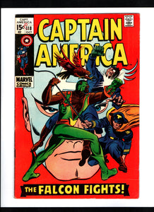 CAPTAIN AMERICA #118 (1969) 2ND APPEARANCE OF THE FALCON FNVF/VF-