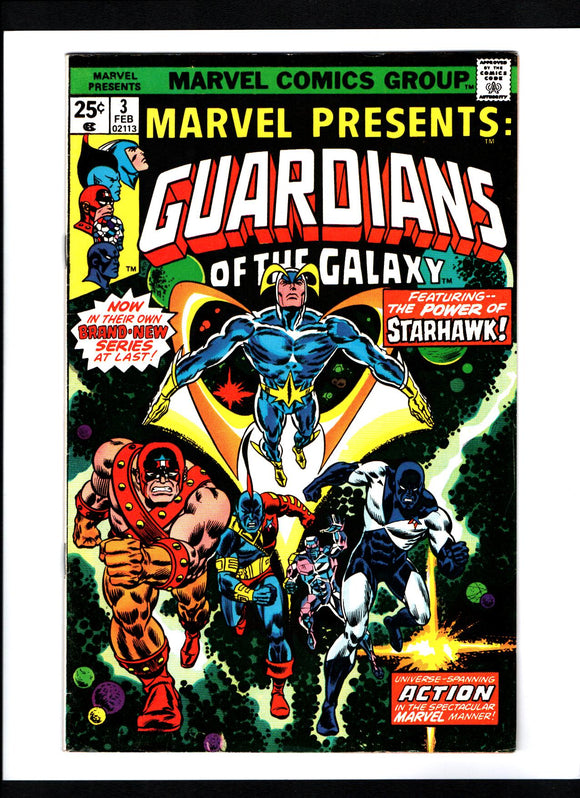 MARVEL PRESENTS #3 (1976) 1ST SOLO GUARDIANS OF THE GALAXY STORY VF/VF+