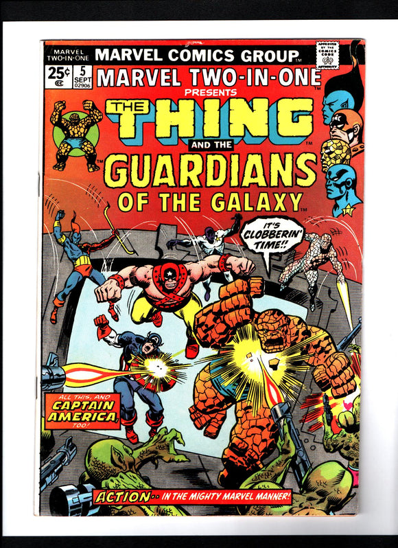 MARVEL TWO-IN-ONE #5 (1974) 2ND APPEARANCE OF THE GUARDIANS OF THE GALAXY VF-/VF