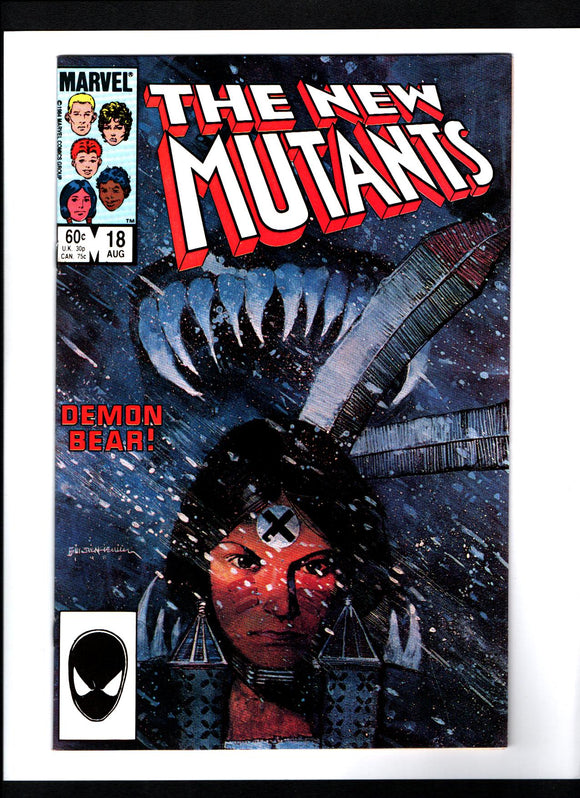 NEW MUTANTS #18 (1984) 1ST APPEARANCE OF WARLOCK; 1ST FULL APPEARANCE OF DEMON BEAR NM-