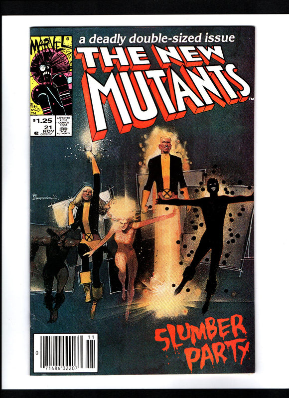 NEW MUTANTS #21 (1984) 1ST APPEARANCE OF DANI MOONSTAR AS MIRAGE; 1ST APPEARANCE OF MICHAEL JACKSON IN A COMIC; 1ST APPEARANCE OF THE TRANSMODE VIRUS VF/VF+