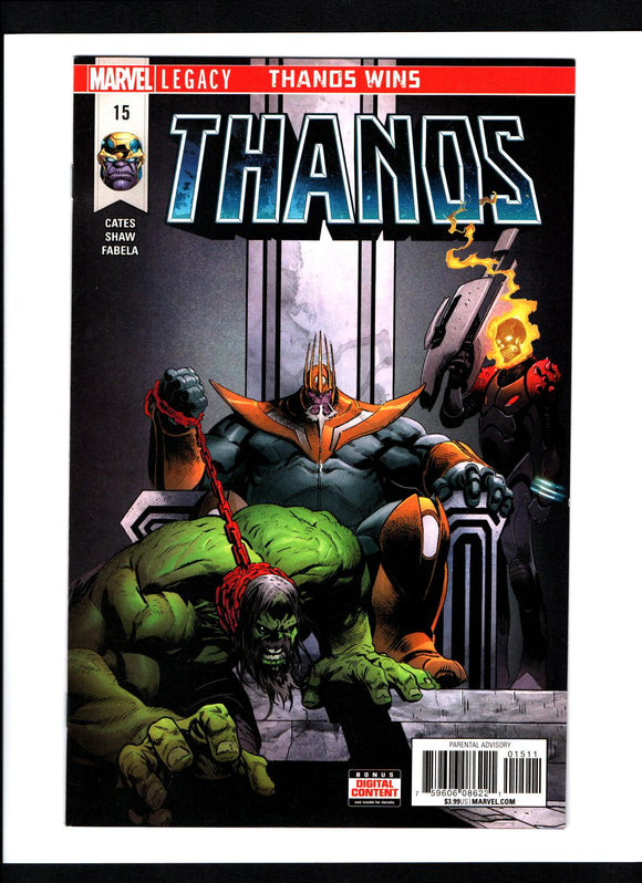 THANOS #15 (2018) 1ST APPEARANCE OF THE FALLEN ONE (SILVER SURFER BLACK); ORIGIN AND IDENTITY REVEALED OF COSMIC GHOST RIDER NM