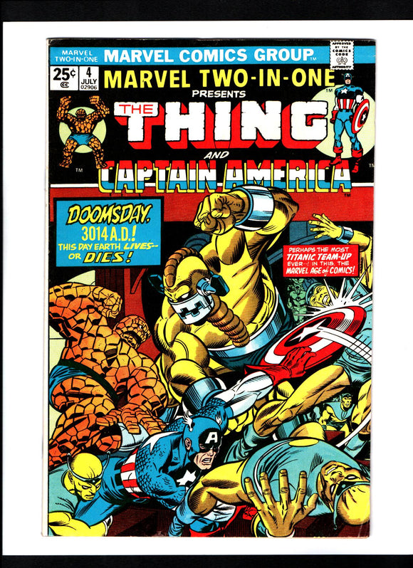 MARVEL TWO-IN-ONE #4 (1974) VF/VF+