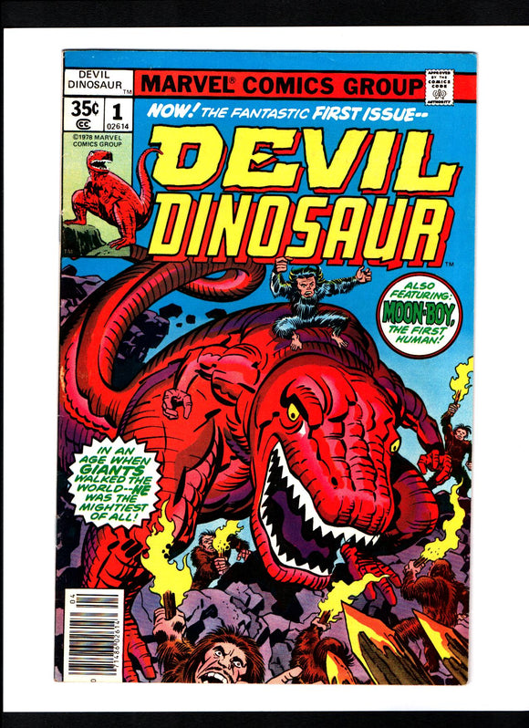 DEVIL DINOSAUR #1 (1978) 1ST APPEARANCE OF DEVIL DINOSAUR & MOON-BOY VF/VF+