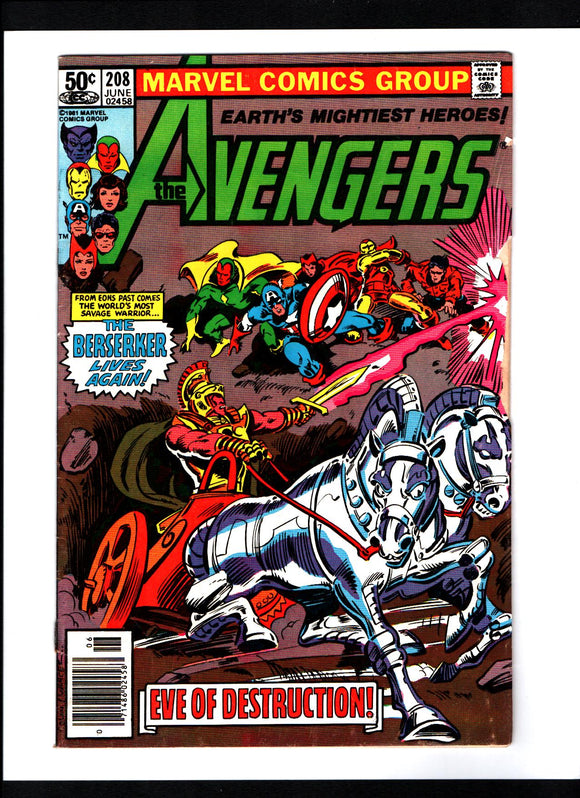 AVENGERS #208 (1981) GVG/VG-