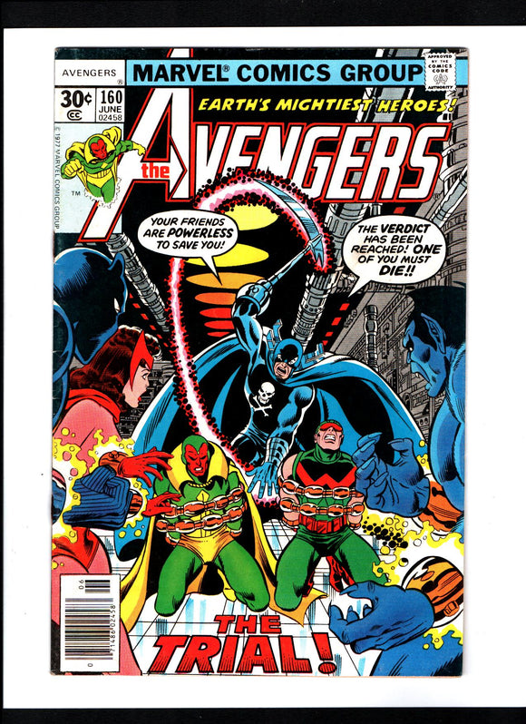AVENGERS #160 (1977) FN-/FN