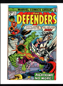DEFENDERS #31 (1975) G/VG