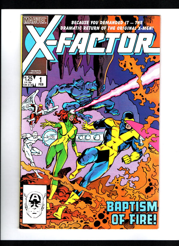 X-FACTOR #1 (1986) 1ST APPEARANCE OF X-FACTOR; 1ST APPEARANCE OF RUSTY COLLINS; 1ST APPEARANCE OF CAMERON HODGE NM-/NM
