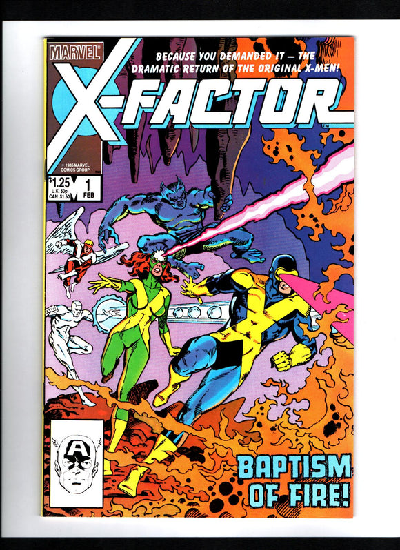 X-FACTOR #1 (1986) 1ST APPEARANCE OF X-FACTOR; 1ST APPEARANCE OF RUSTY COLLINS; 1ST APPEARANCE OF CAMERON HODGE NM-/NM