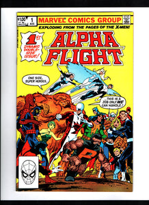 ALPHA FLIGHT #1 (1983) 1ST APPEARANCE OF PUCK, MARRINA, WILD CHILD, BOX (ROGER BOCHS), BOX (MADISON JEFFRIES), DIAMOND LIL, SMART ALEC, FLASHBACK; 1ST APPEARANCE OF GAMMA FLIGHT & BETA FLIGHT NM-/NM