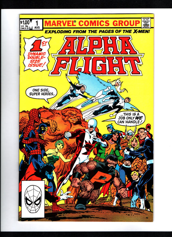 ALPHA FLIGHT #1 (1983) 1ST APPEARANCE OF PUCK, MARRINA, WILD CHILD, BOX (ROGER BOCHS), BOX (MADISON JEFFRIES), DIAMOND LIL, SMART ALEC, FLASHBACK; 1ST APPEARANCE OF GAMMA FLIGHT & BETA FLIGHT NM-/NM