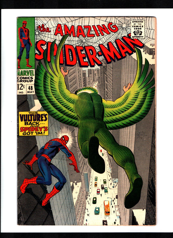 AMAZING SPIDER-MAN #48 (1967) 1ST APPEARANCE OF VULTURE IV (BLACKIE DRAGO) FN/FN+