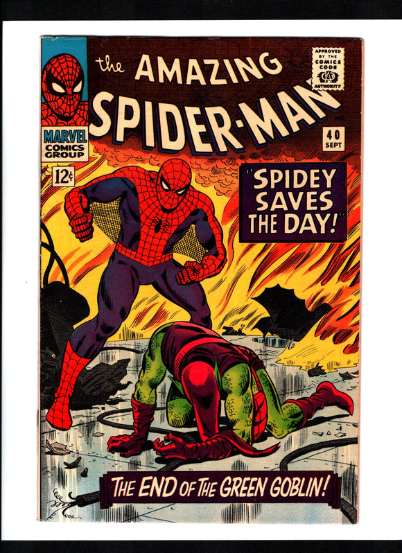 AMAZING SPIDER-MAN #40 (1966) ORIGIN OF THE GREEN GOBLIN FNVF/VF-