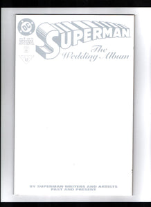 SUPERMAN: THE WEDDING ALBUM #1 WHITE EMBOSSED VARIANT (1996) NM-/NM
