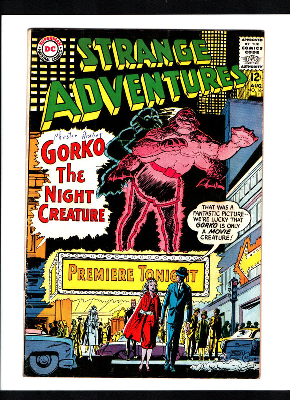 STRANGE ADVENTURES #167 (1964) VF-/VF