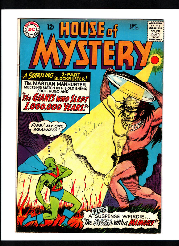 HOUSE OF MYSTERY #153 (1965) FN-/FN