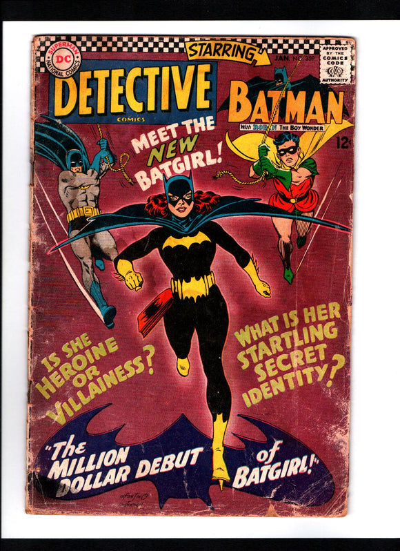 DETECTIVE COMICS #359 (1967) 1ST APPEARANCE OF BATGIRL (BARBARA GORDON) PR/FA