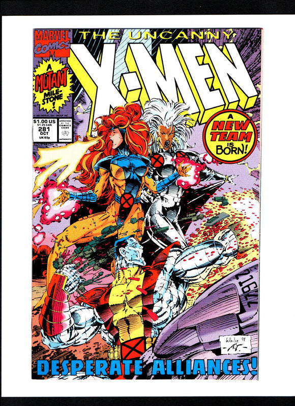 THE UNCANNY X-MEN #281 (1991) 1ST APPEARANCE OF TREVOR FITZROY; 1ST APPEARANCE OF THE UPSTARTS NM