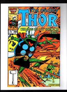 THOR #366 (1986) 1ST COVER APPEARANCE OF THROG NM