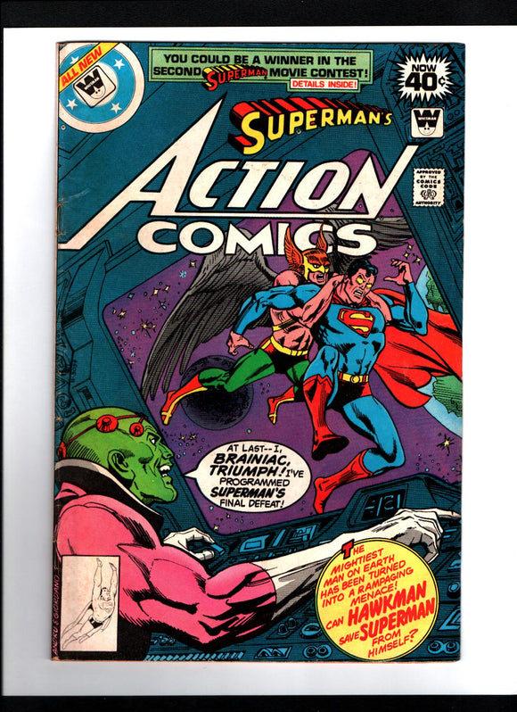 ACTION COMICS #491 (1979) WHITMAN REPRINT VG+/VGFN