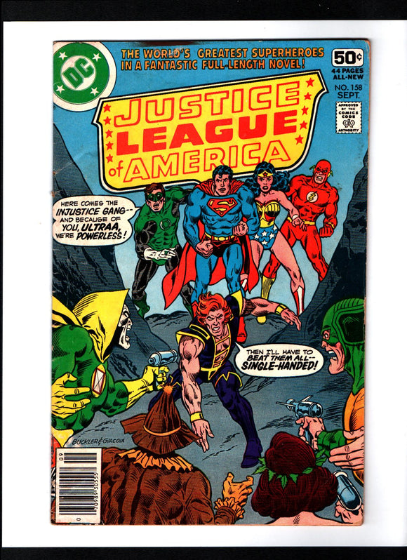 JUSTICE LEAGUE OF AMERICA #158 (1978) VG-/VG
