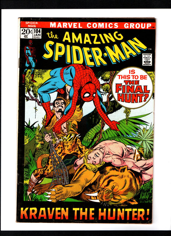 AMAZING SPIDER-MAN #104 (1972) FN+/FNVF