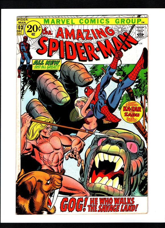 AMAZING SPIDER-MAN #103 (1971) 1ST APPEARANCE OF GOG FNVF/VF-