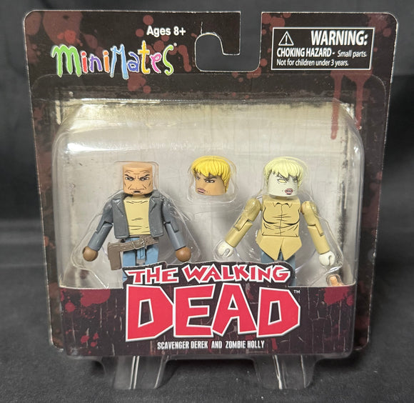 WALKING DEAD MINIMATES SERIES 7 VARIANT SCAVENGER DEREK/ZOMBIE HOLLY