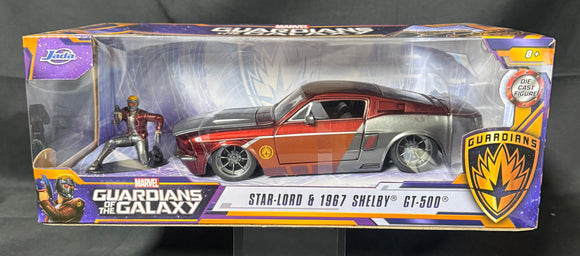 HWR GOTG 67 MUSTANG SHELBY W/STAR LORD 1/24 DIE-CAST VEHICLE