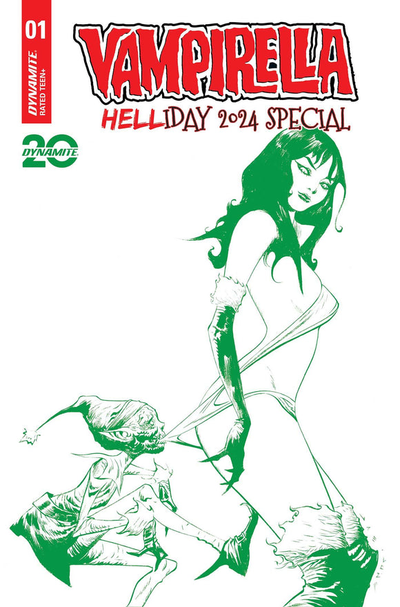 VAMPIRELLA HELLIDAY 2024 SP #1 CVR L FOC BONUS GREEN LEE LIN