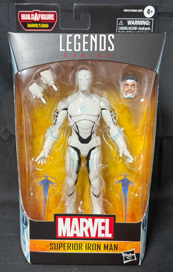 MARVEL LEGENDS (ZABU BAF) SUPERIOR IRON MAN 6IN AF