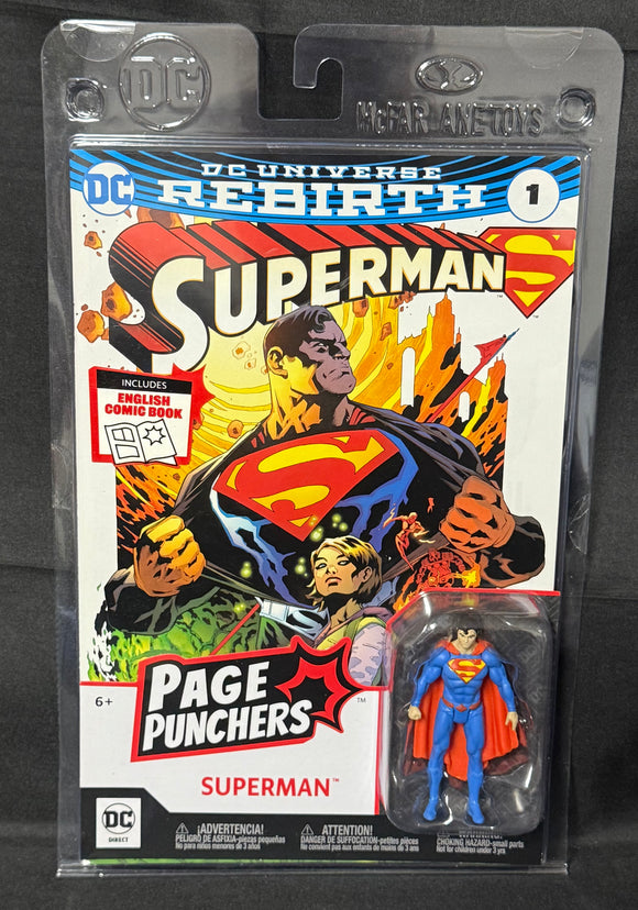 DC PAGE PUNCHERS SUPERMAN REBIRTH #1 3IN AF