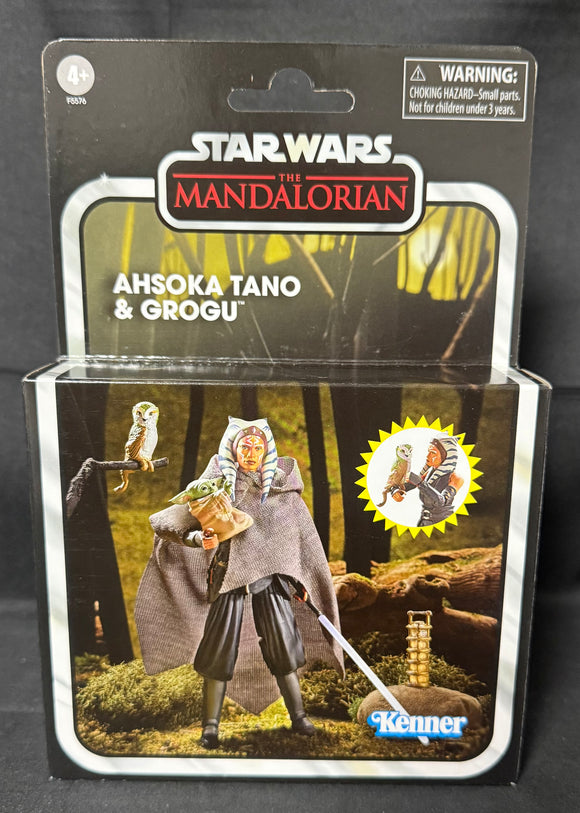 STAR WARS VINTAGE DLX AHSOKA TANO & GROGU EXCLUSIVE AF