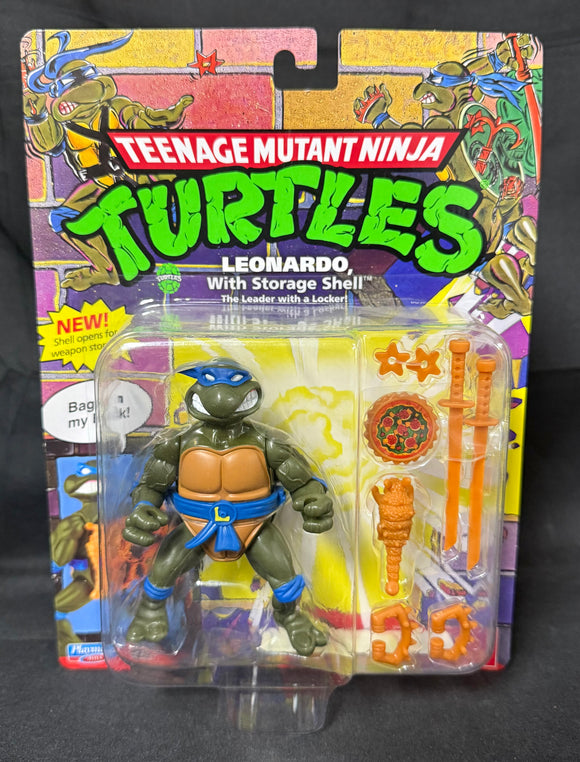 TMNT ORIGINAL CLASSIC LEONARDO W/STORAGE SHELL 4IN AF