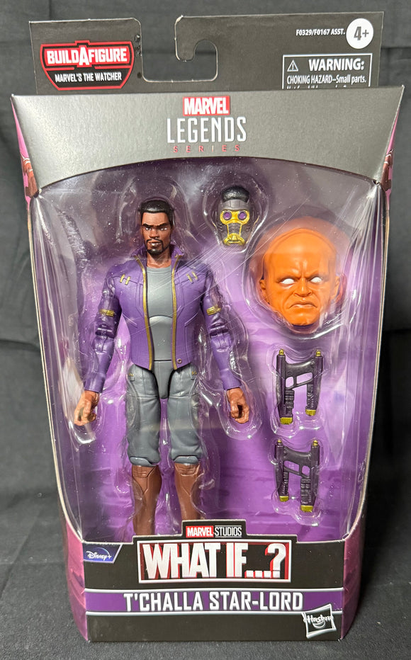 MARVEL LEGENDS (UATU THE WATCHER BAF) TCHALLA STARLORD 6IN AF
