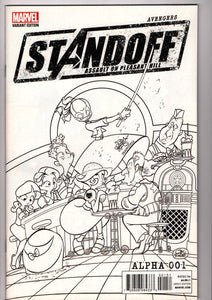 AVENGERS STANDOFF ALPHA #1 PARTY SKETCH VAR ASO